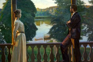Noordse zomeravond door Richard Bergh